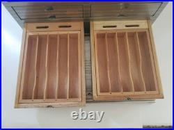 Alec Bradley Humidor Promo Collectible Wood 6 Drawer Gray 10.25x10.5x14.75 Wood