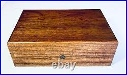 Alfred DUNHILL Wood Cigar Humidor Jewelry Box Case Vintage AS IS
