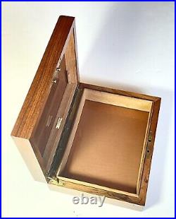 Alfred DUNHILL Wood Cigar Humidor Jewelry Box Case Vintage AS IS