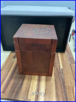Alfred Dunhill Mid-Century Square Butchers Block Style Cigar Humidor