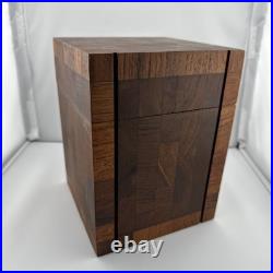 Alfred Dunhill Mid-Century Square Teak Cigar Humidor RARE Alfred Dunhill Mid-Century Square Teak Cigar Humidor RARE