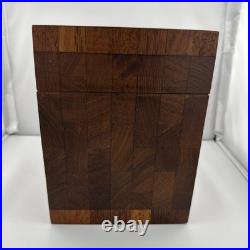 Alfred Dunhill Mid-Century Square Teak Cigar Humidor RARE Alfred Dunhill Mid-Century Square Teak Cigar Humidor RARE