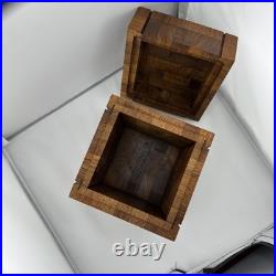 Alfred Dunhill Mid-Century Square Teak Cigar Humidor RARE Alfred Dunhill Mid-Century Square Teak Cigar Humidor RARE