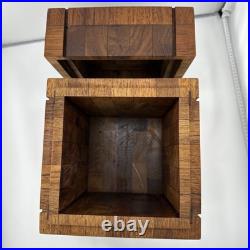 Alfred Dunhill Mid-Century Square Teak Cigar Humidor RARE Alfred Dunhill Mid-Century Square Teak Cigar Humidor RARE