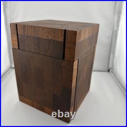 Alfred Dunhill Mid-Century Square Teak Cigar Humidor RARE Alfred Dunhill Mid-Century Square Teak Cigar Humidor RARE