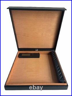 Alfred Dunhill White Spot Travel Humidor Leather/Cedar Lined 10 Cigar Capacity
