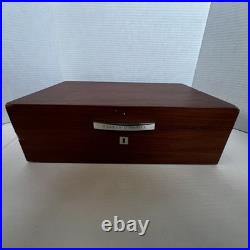 Alfred Dunhill White Spot Vintage Humidor Made in France Cedar Lined with Key