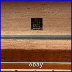Alfred Dunhill of London Burl Wood Cigar Humidor with Metal Humidifier
