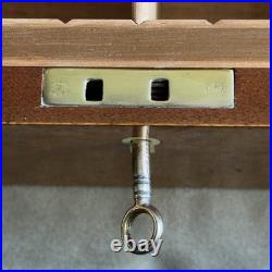 Alfred Dunhill of London Burl Wood Cigar Humidor with Metal Humidifier