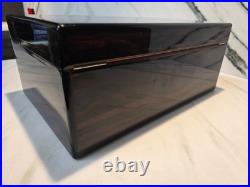 Alfred dunhill lacquered marquetry inlaid mahogany Cigar Humidor France No Key
