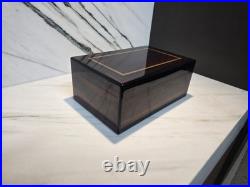Alfred dunhill lacquered marquetry inlaid mahogany Cigar Humidor France No Key