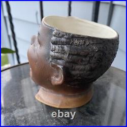 Americana Tobacco Humidor Conta & Bohme Figural Head Antique Bisque Jar