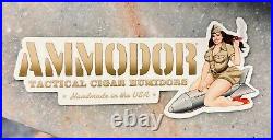 Ammodor Cigar Humidor Vintage Army First Aid Metal Case with Deluxe Kit