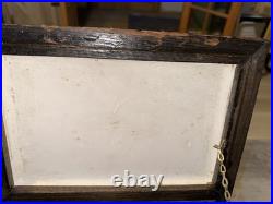Antique 1908 Sargent Oak Wood Cigar Humidor Chest Box Bridgeport Conn