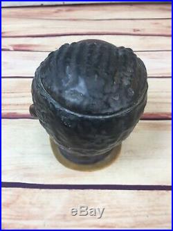 Antique 1920's Black Man Tobacco Jar Very Fine German Bisque