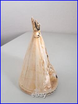 Antique 1920's Shafer Vater Native American Indian Ceramic Incense Burner Teepee