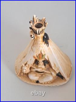 Antique 1920's Shafer Vater Native American Indian Ceramic Incense Burner Teepee