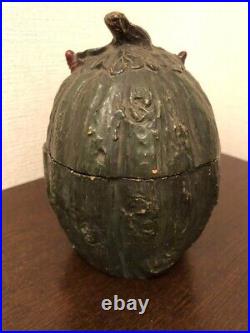Antique 19s Austrian Devil humidor anthropomorphic unusual moisturizing box