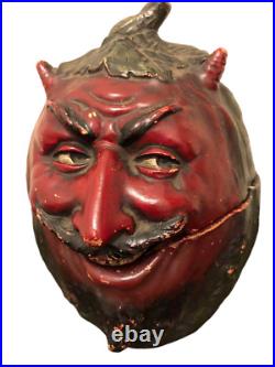 Antique 19s Austrian Devil humidor anthropomorphic unusual moisturizing box JP