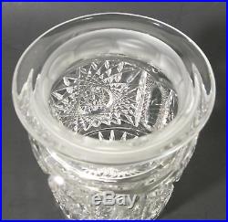 Antique AMERICAN BRILLIANT ABP Cut Glass PAIRPOINT NEVADA Tobacco Jar Humidor