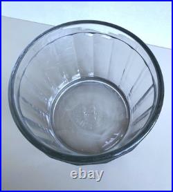 Antique Advertising Glass Cigar Humidor Eugene Vallens & Co 1900s Tobacco