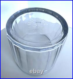 Antique Advertising Glass Cigar Humidor Eugene Vallens & Co 1900s Tobacco