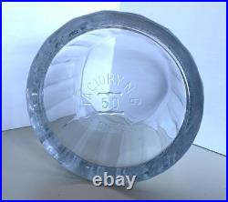 Antique Advertising Glass Cigar Humidor Eugene Vallens & Co 1900s Tobacco