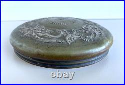 Antique Advertising Glass Cigar Humidor Eugene Vallens & Co 1900s Tobacco