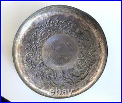 Antique Advertising Glass Cigar Humidor Eugene Vallens & Co 1900s Tobacco