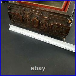Antique Alfred Dunhill Cigar Humidor Edwardian Era Carved Wood Case Pre 1924