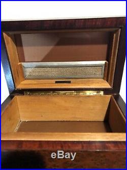 Antique Alfred Dunhill Humidor Cooper Lined Small