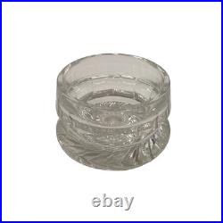 Antique American Brilliant Period Cut Glass Humidor Jar Crystal Tobacco Hobstar