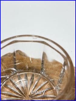 Antique Art Nouveau Glass Jar Floral Metal Lid Antique 1900s