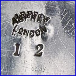 Antique Asprey London Edwardian Biscuit Barrel Cigar Humidor Jar Nickel Silver