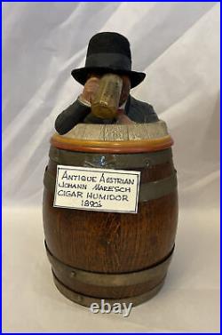 Antique Austrian Johann Maresch cigar humidor 1890's