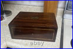 Antique Benson + Hedges Wood Humidor Rosewood 1920