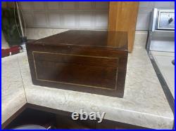 Antique Benson + Hedges Wood Humidor Rosewood 1920