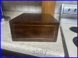 Antique Benson + Hedges Wood Humidor Rosewood 1920