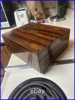 Antique Benson + Hedges Wood Humidor Rosewood 1920