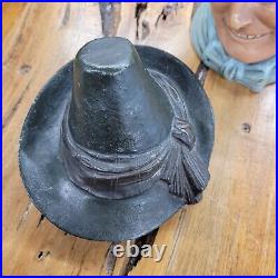 Antique Bernard Bloch German Humidor Tobacco Jar Tyrolean Hat Lidded Austria