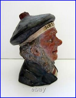 Antique Bernhard Bloch Austria Figural Tobacco Jar Humidor 6 HMS Sailor/Seaman