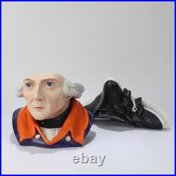 Antique Bisque Tobacco Humidor depicting Frederick the Great Bust King PT