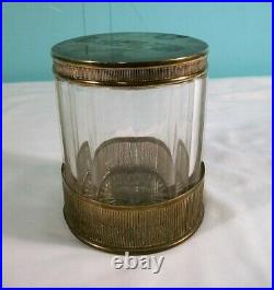 Antique Bradley And Hubbard Signed Tobacco Jar/Humidor, 1875