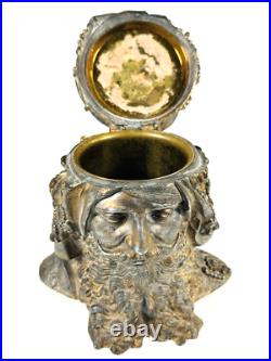 Antique Bradley & Hubbard Tobacco Jar Humidor Arabic Sheikh Bust (Early 1900s) Antique Bradley & Hubbard Tobacco Jar Humidor Arabic Sheikh Bust (Early 1900s)