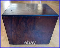 Antique Burr Walnut Gentleman's Cigar Humidor English circa 1830