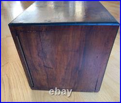 Antique Burr Walnut Gentleman's Cigar Humidor English circa 1830