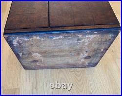 Antique Burr Walnut Gentleman's Cigar Humidor English circa 1830