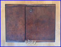 Antique Burr Walnut Gentleman's Cigar Humidor English circa 1830