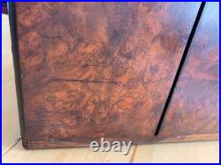 Antique Burr Walnut Gentleman's Cigar Humidor English circa 1830