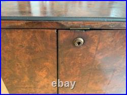Antique Burr Walnut Gentleman's Cigar Humidor English circa 1830